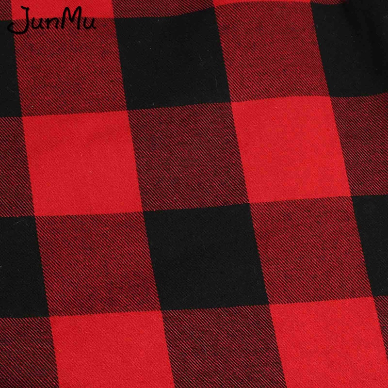 Jupe pour arbre de noël, tapis à carreaux de buffle rouge et noir, 90cm, décorations pour sapin de noël
