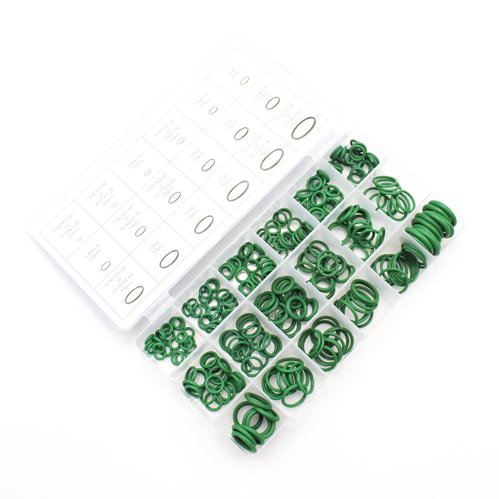 Car accessories 270Pcs Universal 18 Sizes O-ring Kit Green Metric O ring Seals Nitrile for car trucks