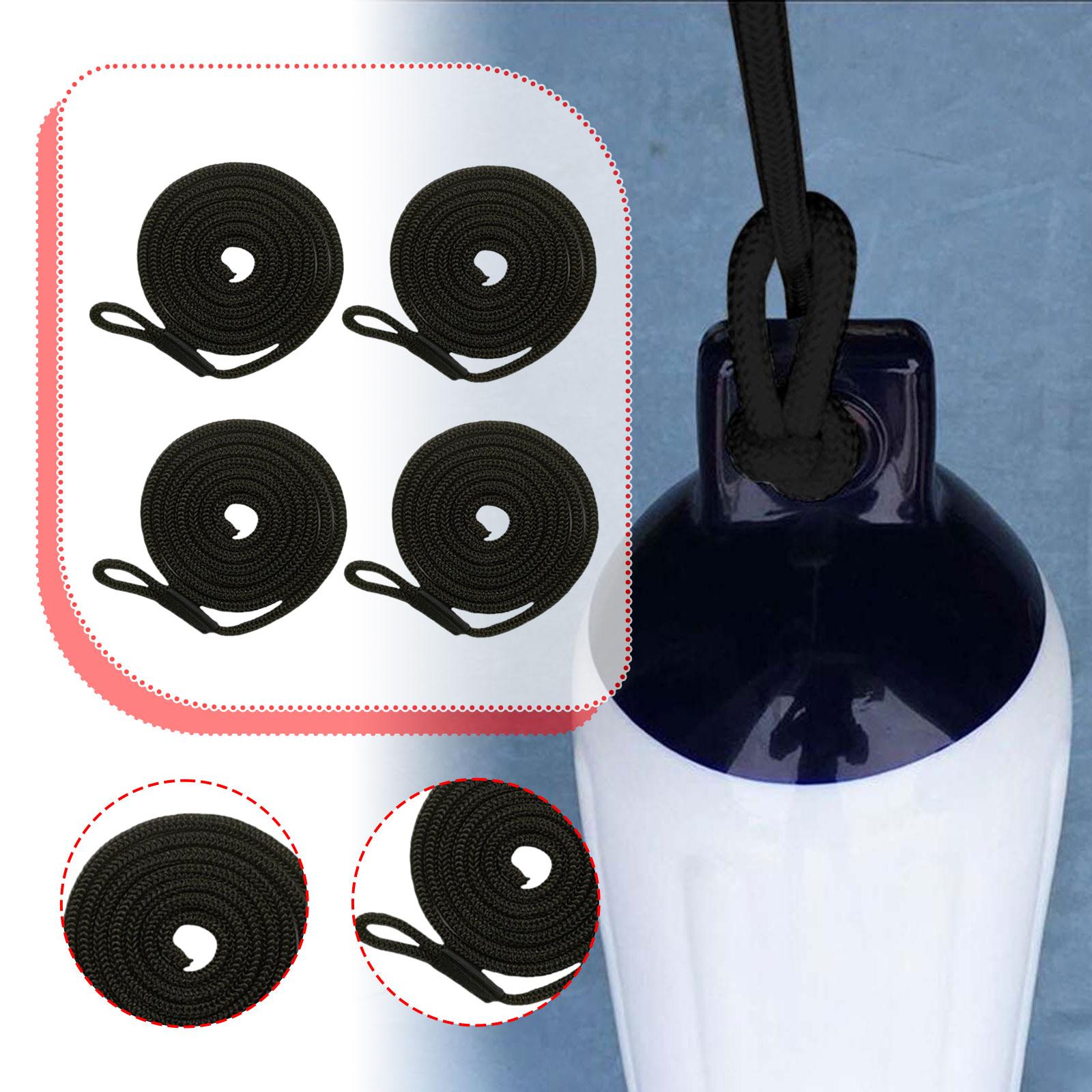 4Pcs Boat Bumpers Fenders Boat Dock for Pontoon Boats Boat Accessories Sailboats Docking Yacht Fishing Boat Fenders Lines