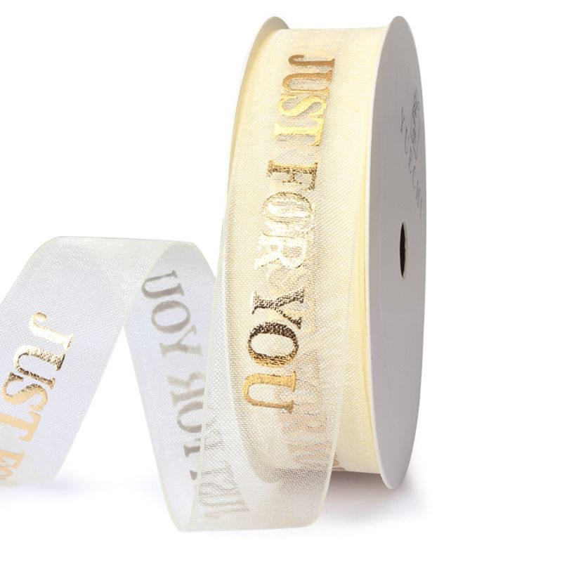 1 rol polyester lint diy strik knutsellinten kaart inpakken bloemen bloemgebonden verpakking taart bakken decoratie: En