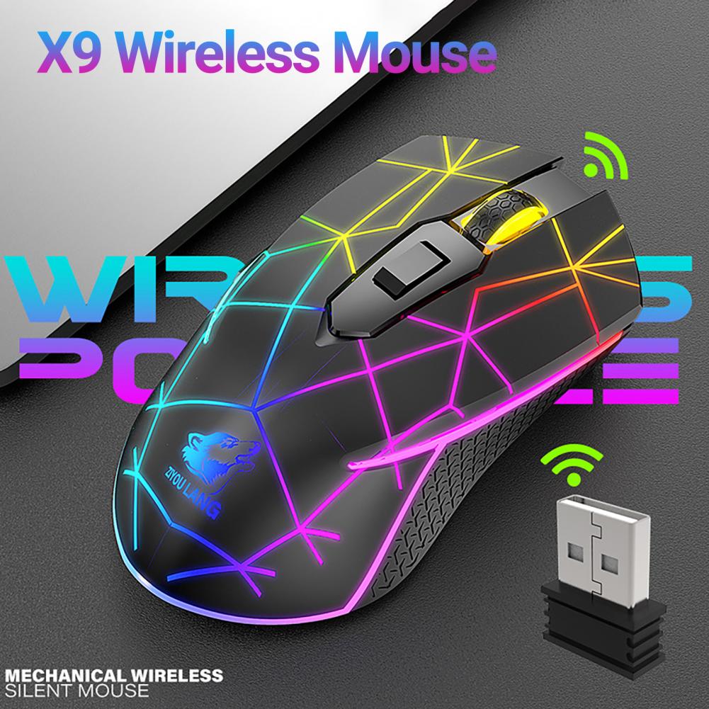 Desk Mouse Ergonomic Computer Mouse 6 Buttons Wide Application High 2.4G USB Charging Mechanical Gaming Mouse