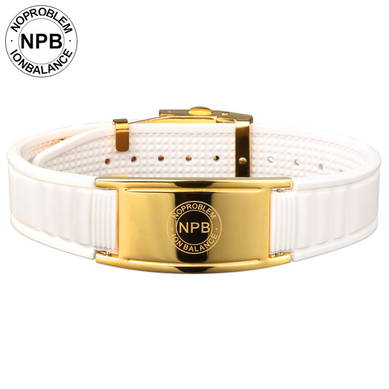 Noproblem 035G antifatigue Ionen balance magneten therapie silikon einstellbare turmalin germanium armband armband