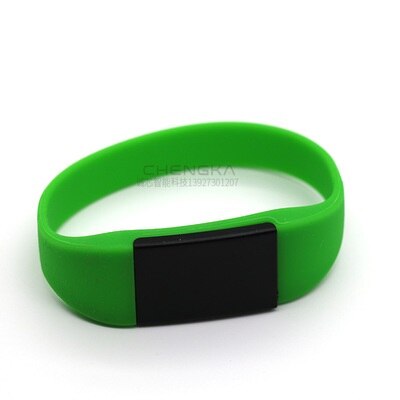 Bracelet RFID en Silicone, 125KHZ, étanche, noir, proximité de piscine, 1 pièce, TK4100, RFID