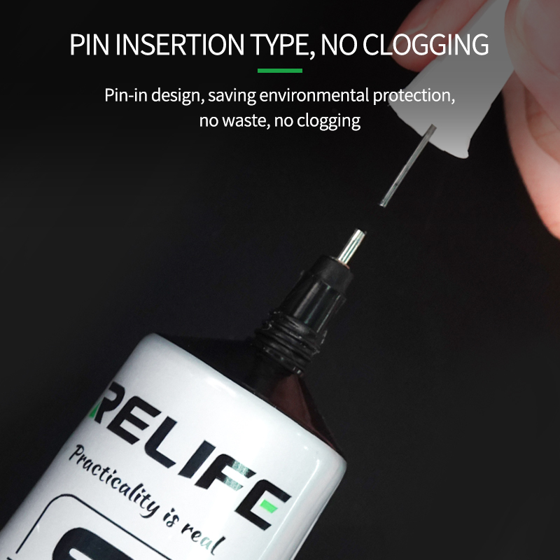Relife 50ml cp -0001 läpinäkyvä liima kirkas nestemäinen liima cp -0002 musta liima matkapuhelimen kehyksen korjaus lcd-näyttö lasiliima