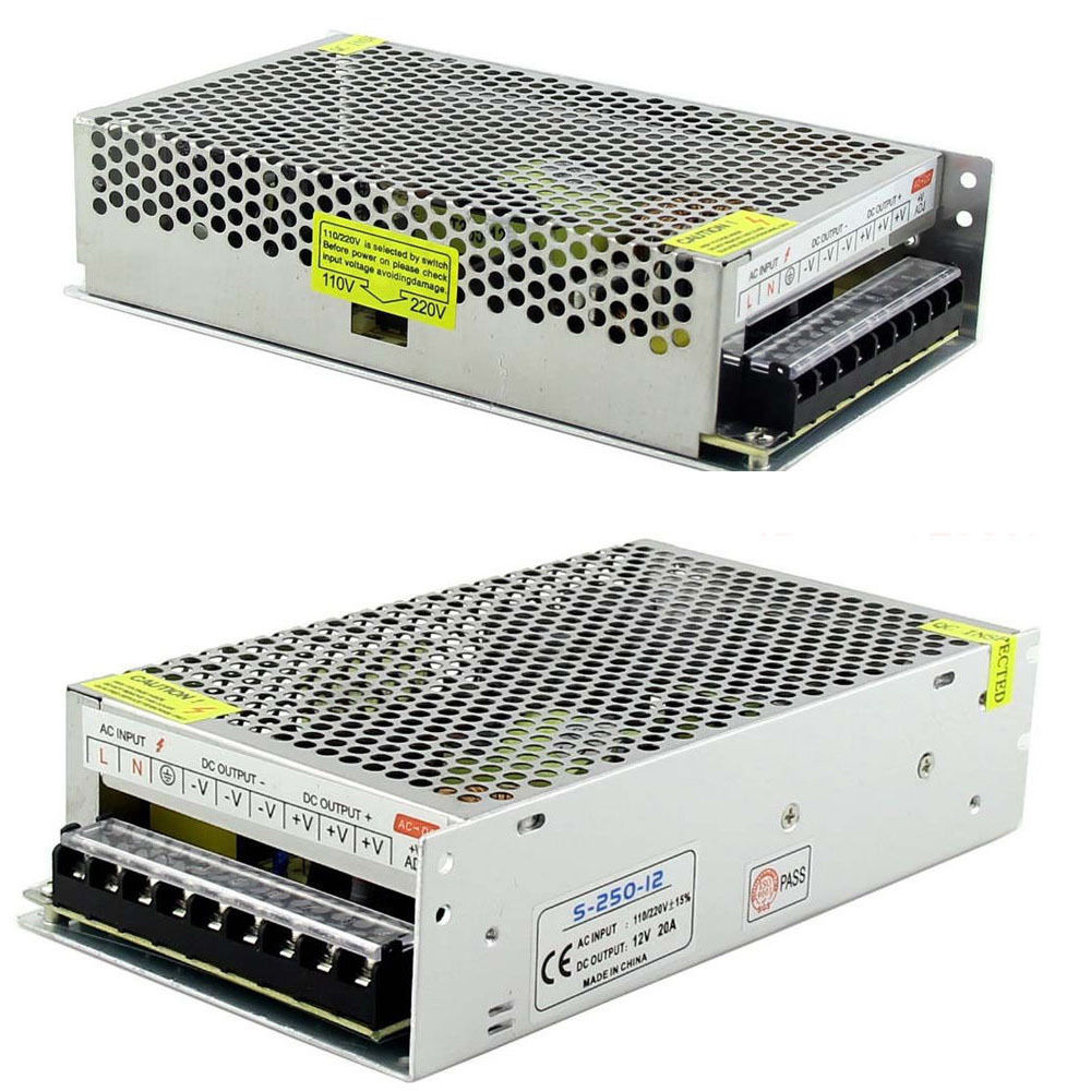 Alimentatore 5V 2A 3A 10A 20A 30A 40A 60A 70A 80A 110V 220V AC a 5 volt DC autista di alimentazione portato per luce di striscia portato