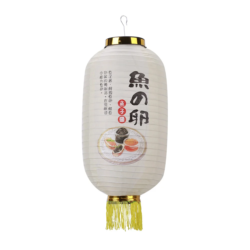 Linterna japonesa impermeable con estampado tradicional, farol colgante para decoración de restaurante, Ramen, Sashimi, Sushi