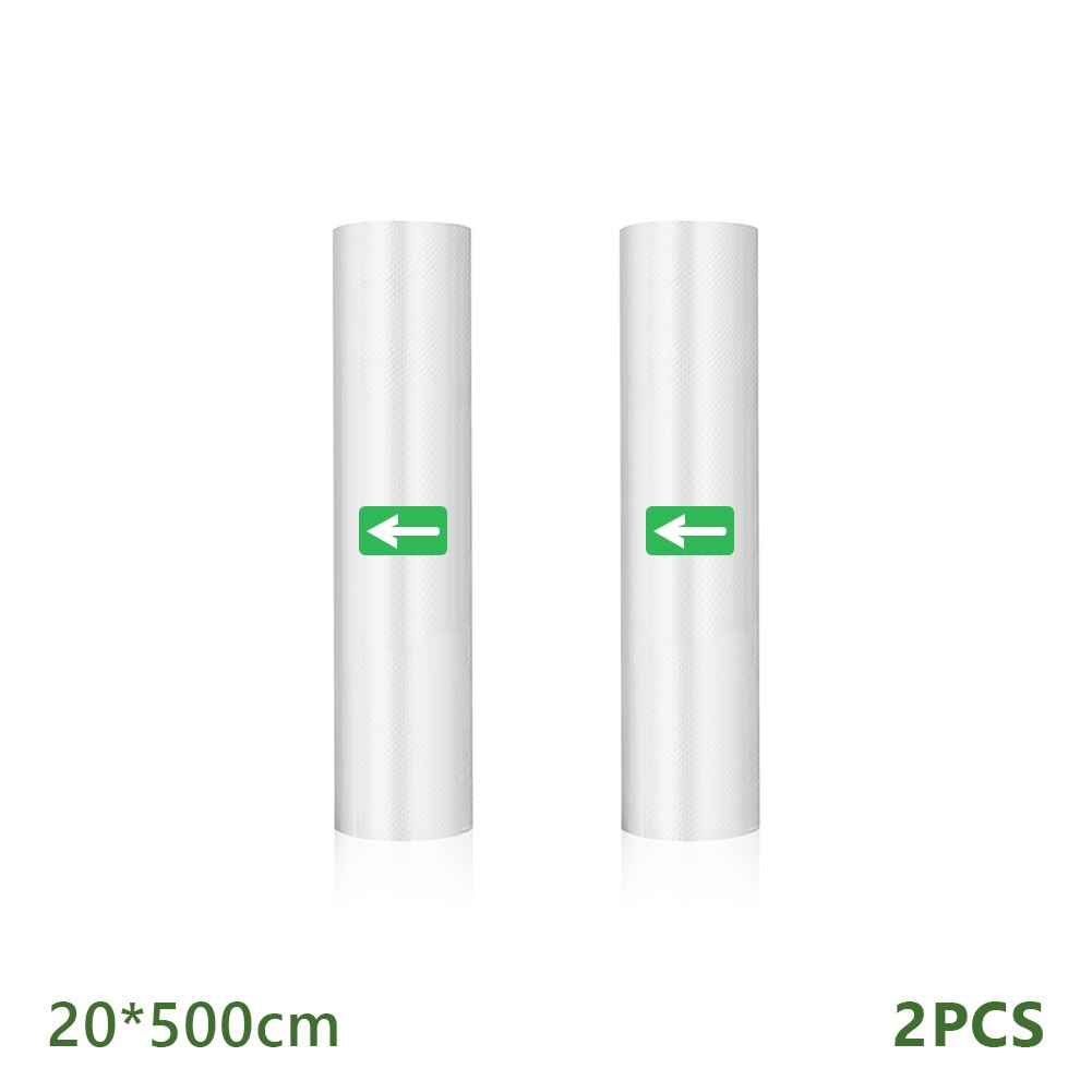 1/2pcs Rolls Embossed Saver Storage Vacuum Sealer Bags 12cm 15cm 20cm 25cm 28cm For Kitchen Packaging Food Vacuum Bags Storage: 2pcs-20cm