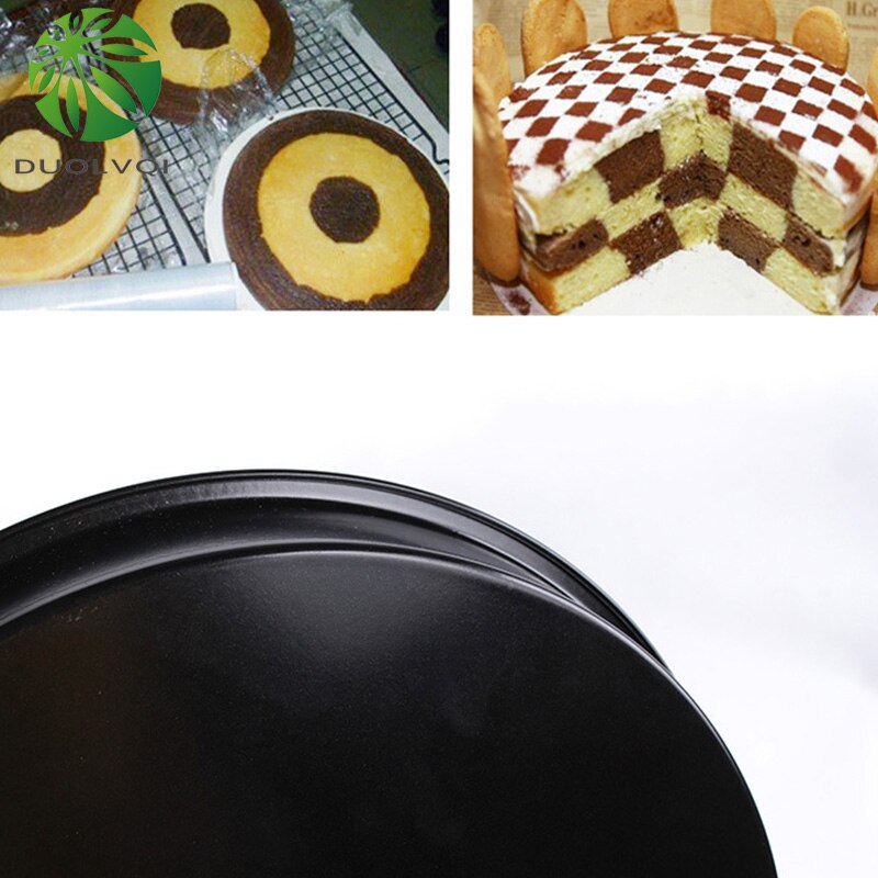 Holaroom Checkerboard Cake Mold 3pcs Non-Stick Baking Pan Tin Divider Set DIY Bakeware Pizza Pan