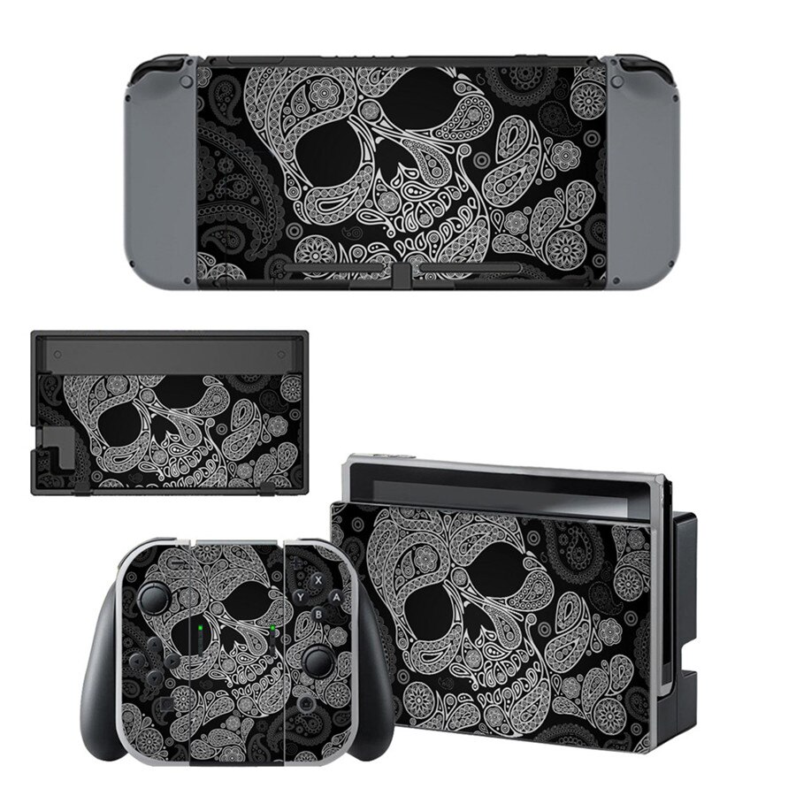 15 stili Cool Skull Style Decalcomania Del Vinile Autoadesivo Della Pelle Per Nintend Interruttore NS NX Console & Joy-con Gioco accessori