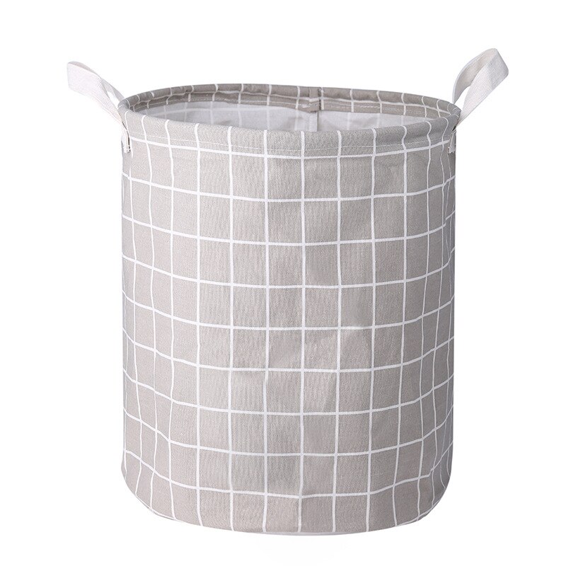Huishoudelijke stoffenmand opvouwbare grote wasmand vuile wasmand wasmand: Grijs