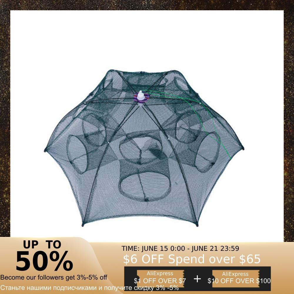Automatic folding shrimp cage fishing net hand throwing net shrimp net bold umbrella cage fishing gear shrimp
