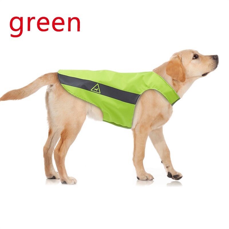 Dog Vest Reflective Clothes Night High Visibility Dog Safety Vests Lightweight Breathable Pet Outdoor Hiking Walking Jacket Coat: Green / XL