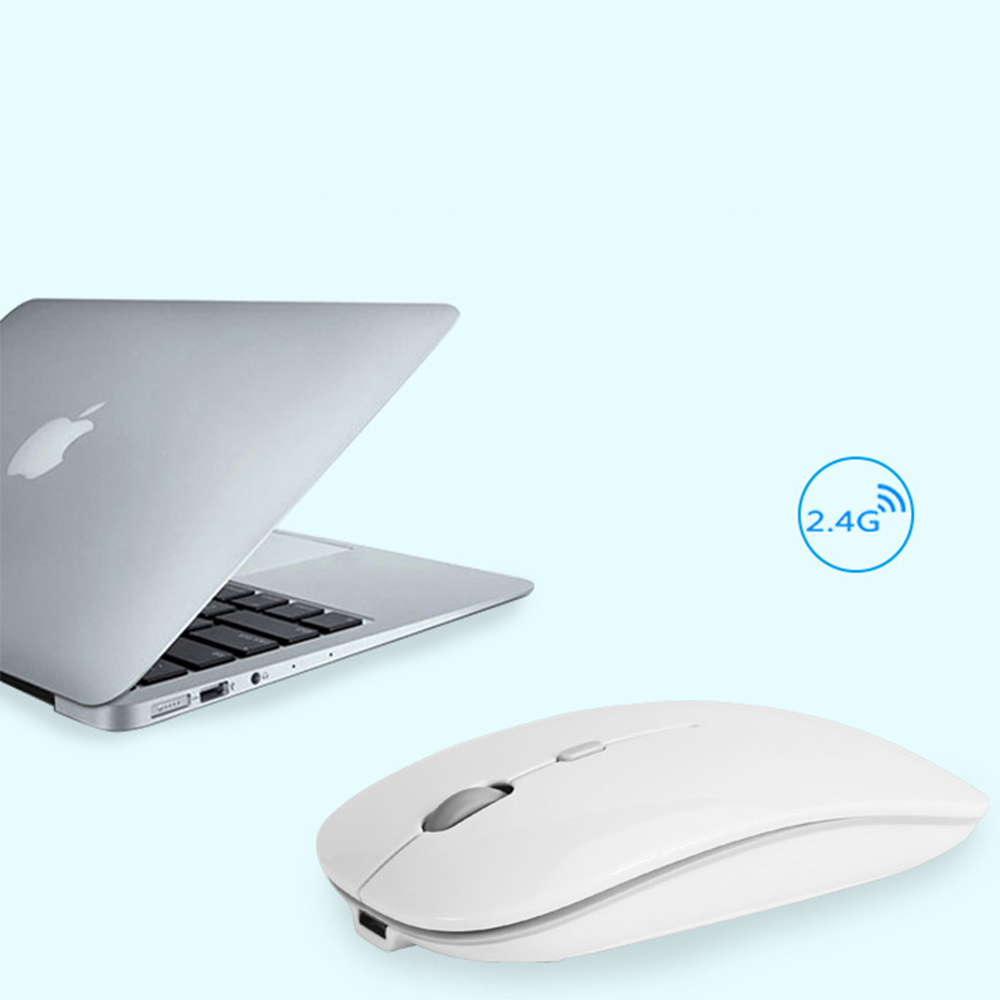 Silent Wireless Bluetooth Mouse+2.4GUSB/2.4G Rechargeable Mouse Ergonomic Mini Mouse USB Optical Mouse for PC Laptop
