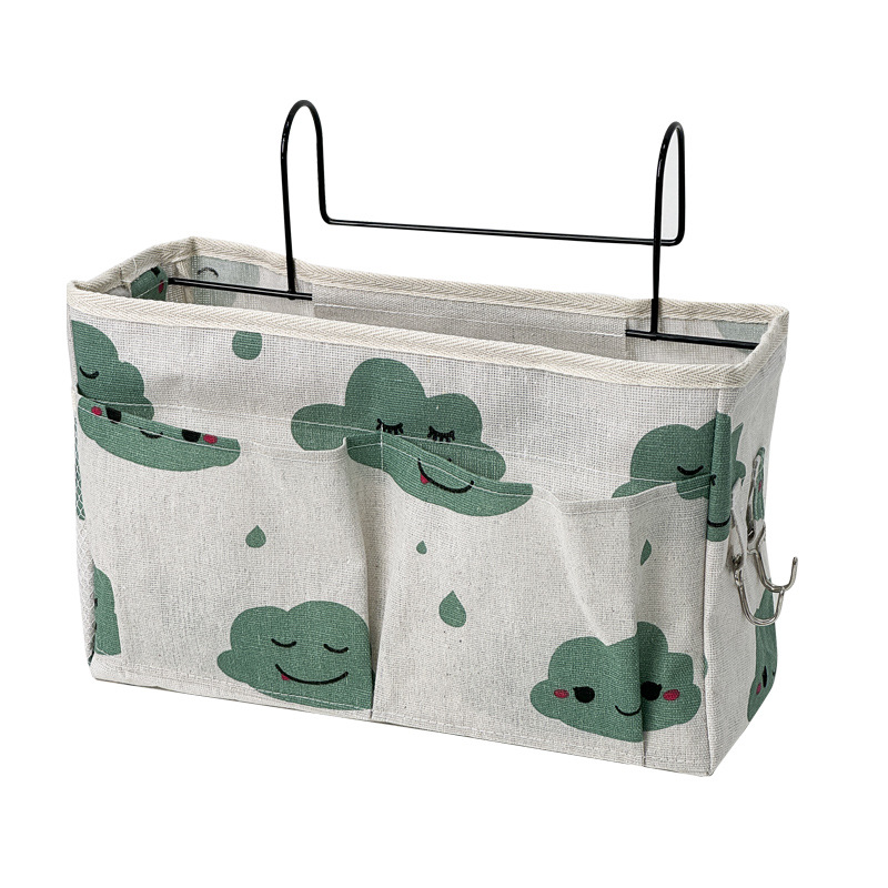 Nachtkastje Opbergrek Dorm Hangmand Bed Organizer Caddy Slaapkamer Muurbevestiging Zakplank Stapelbed Accessoires Netjes Houder: Roze