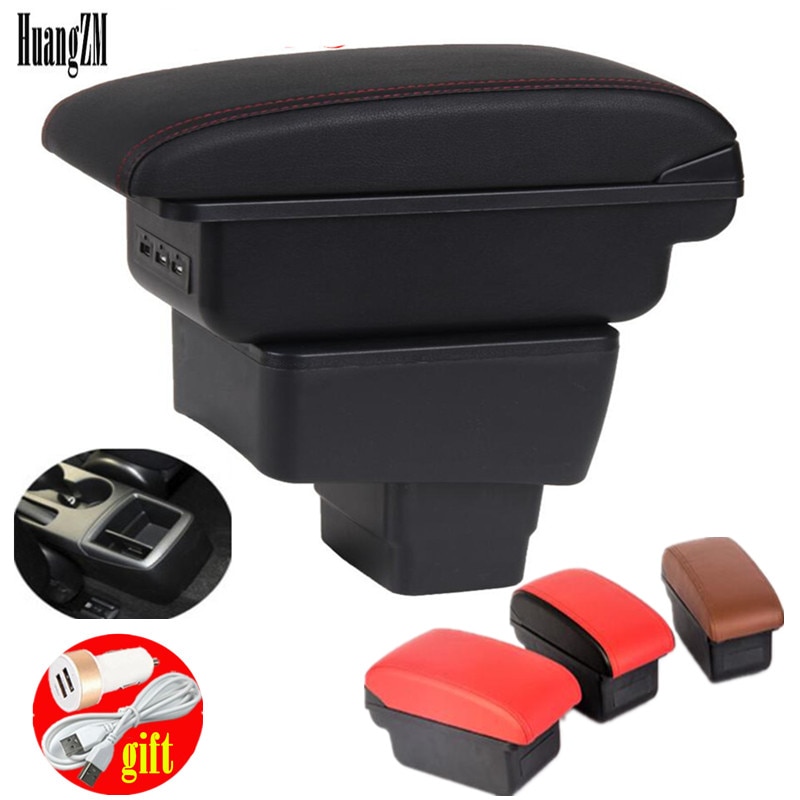 Pour CX-3 CX3 accoudoir boîte universelle voiture console centrale modification accessoires double surélevé avec USB