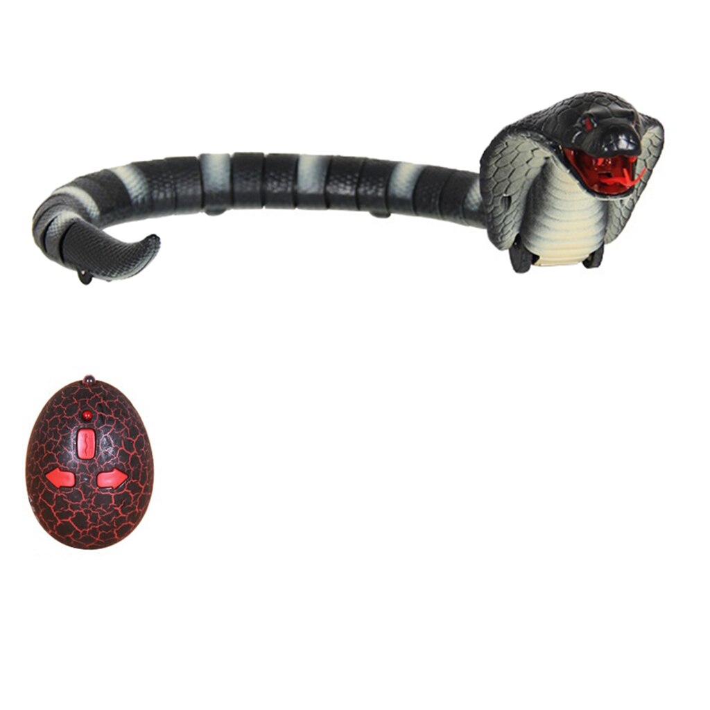 17'' Realistic Infrared Remote Control Snake Toys For Kid-White Black