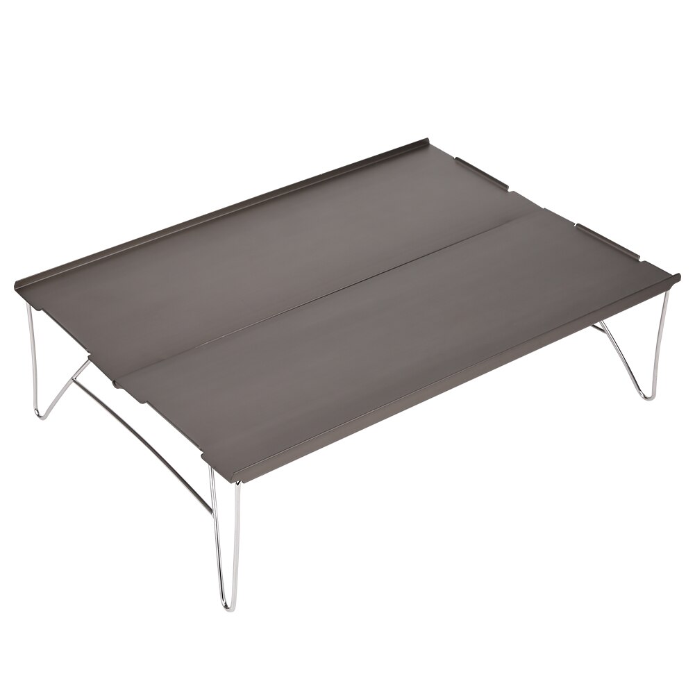 Foldbart bord camping udendørsmøbler aluminiumslegering ultralet sammenklappeligt campingbord foldbart udendørs middagsbord til picnic