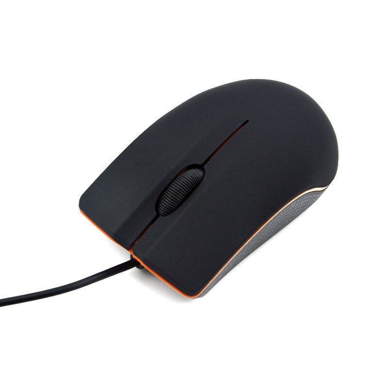 1PC Texture Opaca di Affari Ufficio Casa Del Computer Portatile USB Ha Fissato il Mouse Ergonomico antiscivolo Sensibile Al Tocco Del Mouse Per Finestre 98/XP/Vista: Black