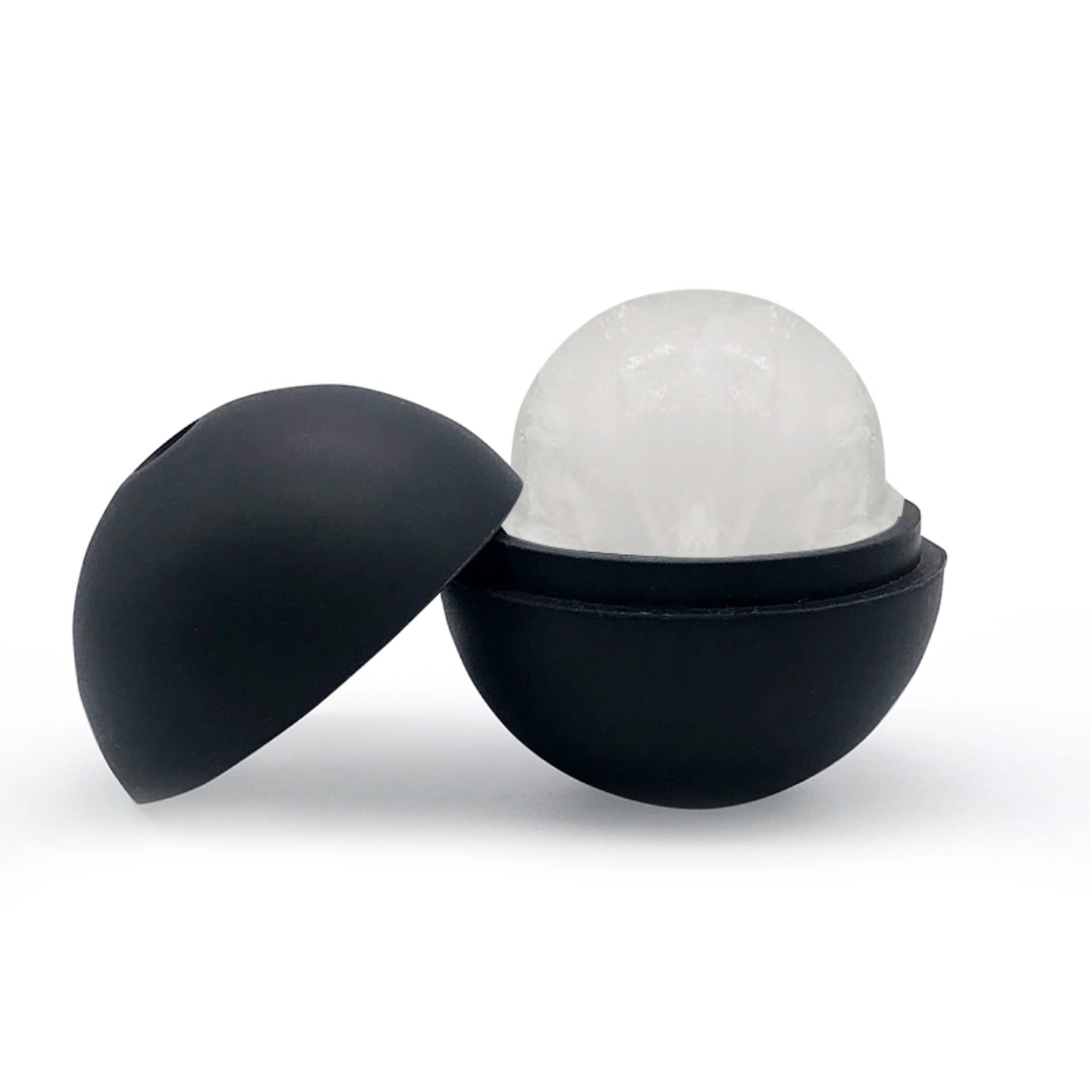 1pc ijsroller voor gezicht en ogen, ijsgezichtsroller, gezichtsschoonheid ijsroller huidverzorgingshulpmiddelen, ijsgezichtsblokje, siliconen ijsvorm F: Black