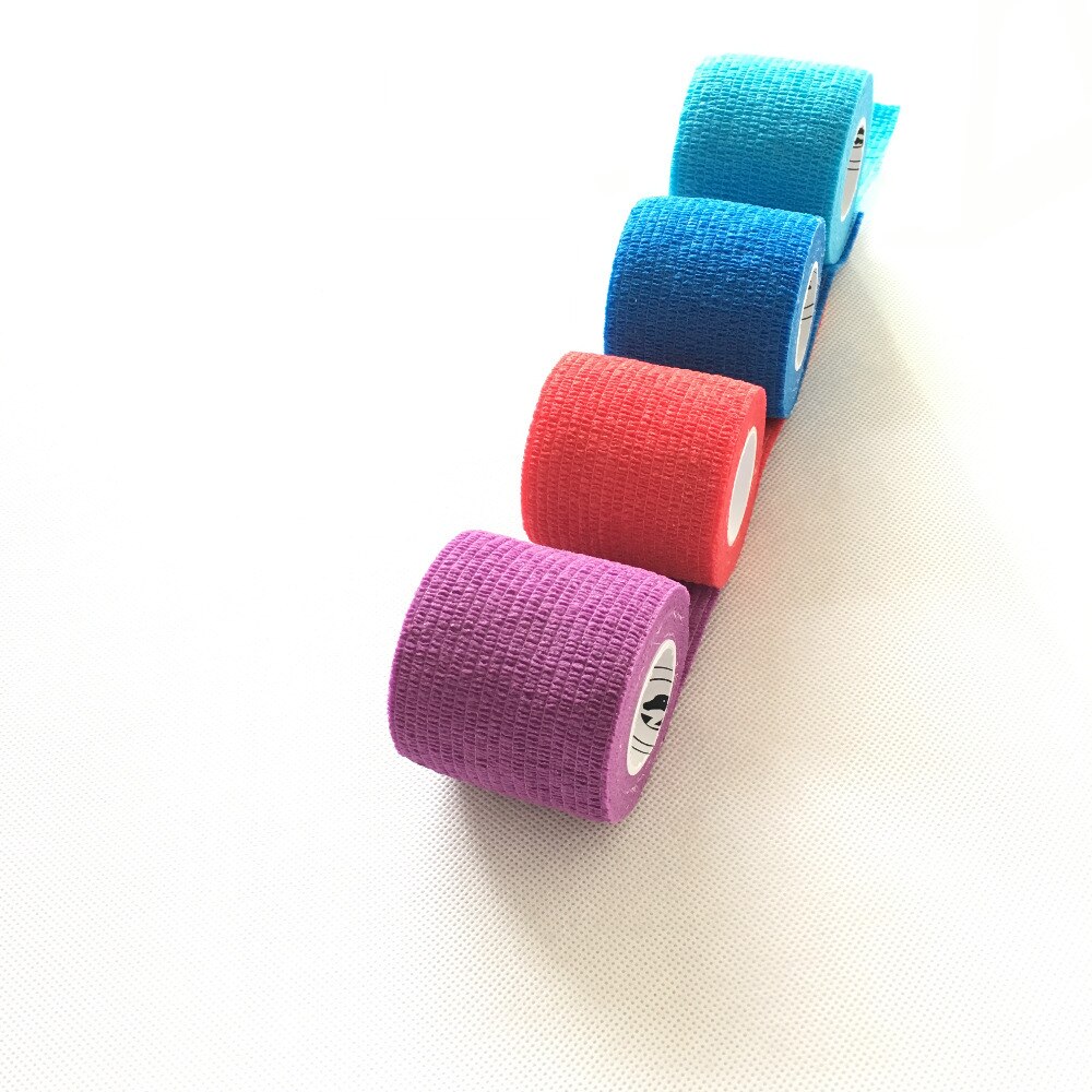 Animal de compagnie chiot chat vétérinaire ruban auto-adhésif pansement élastique 2.5CM, 24 rouleau