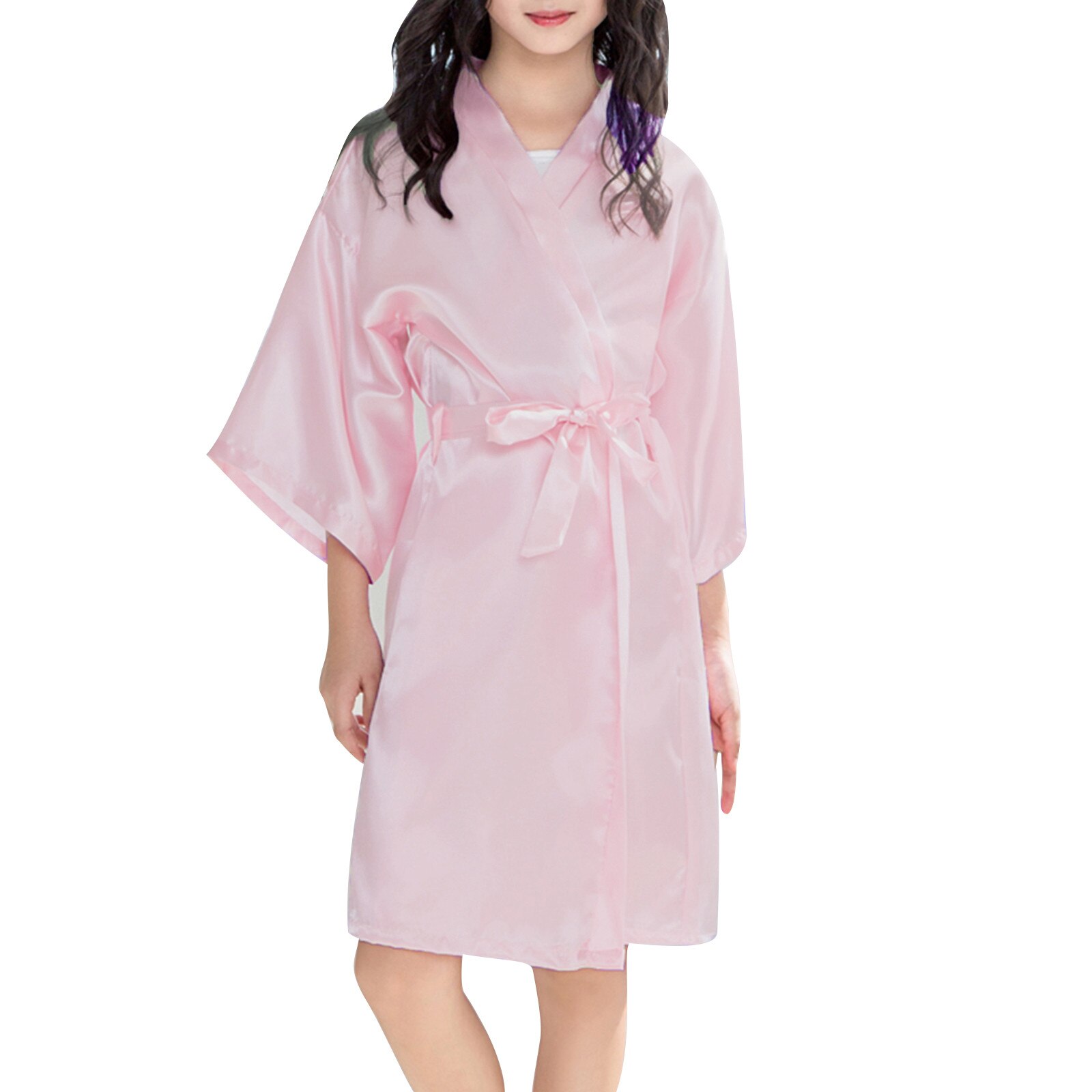 Ropa de maternidad para mujeres embarazadas, Kimono liso de verano, bata de baño, ropa de dormir, abrigo: PK / 10