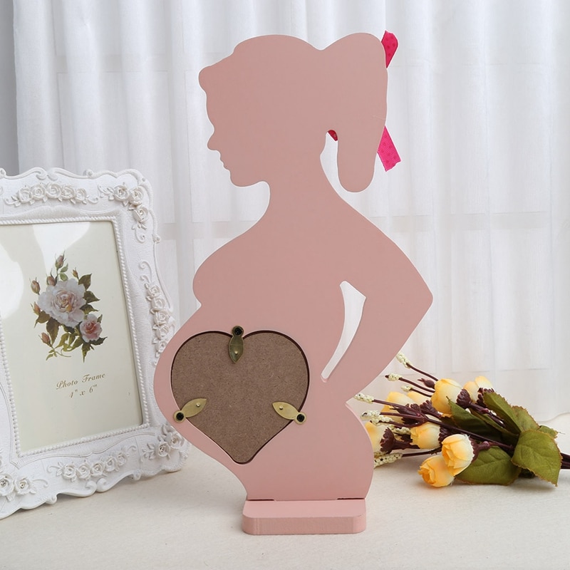 Træ fotoramme ramme gravide kvinder mor bryllup par hjem værelse indretning