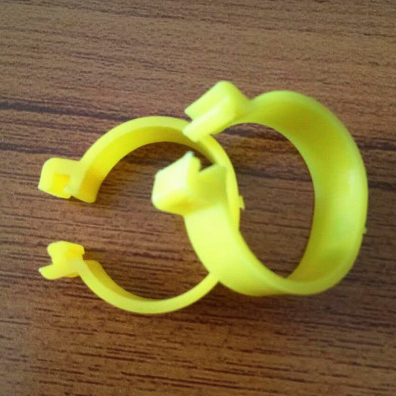 100 Stck Clip Bein Ringe Clic GeflüGel Hühner Stichworte Wachtel Taube Huhn Fuß Ringe für gans geflüGel farbe offenen Ring