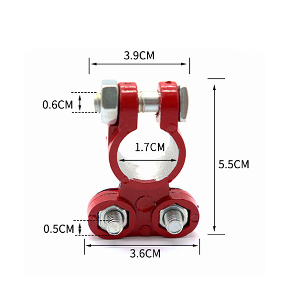 2 Pieces Automotive Car Boat Truck Battery Terminal Clamp Clip Connector pile head will not break corrosion resistance 8Z