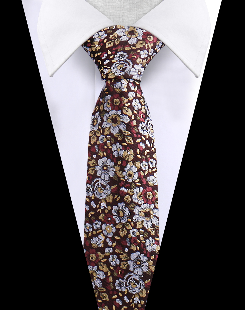 Männer Krawatte Krawatte Für Männer Business Hochzeit Party Luxus Paisley Krawatte Floral Herren Krawatte Zubehör Gravata: Coral Red