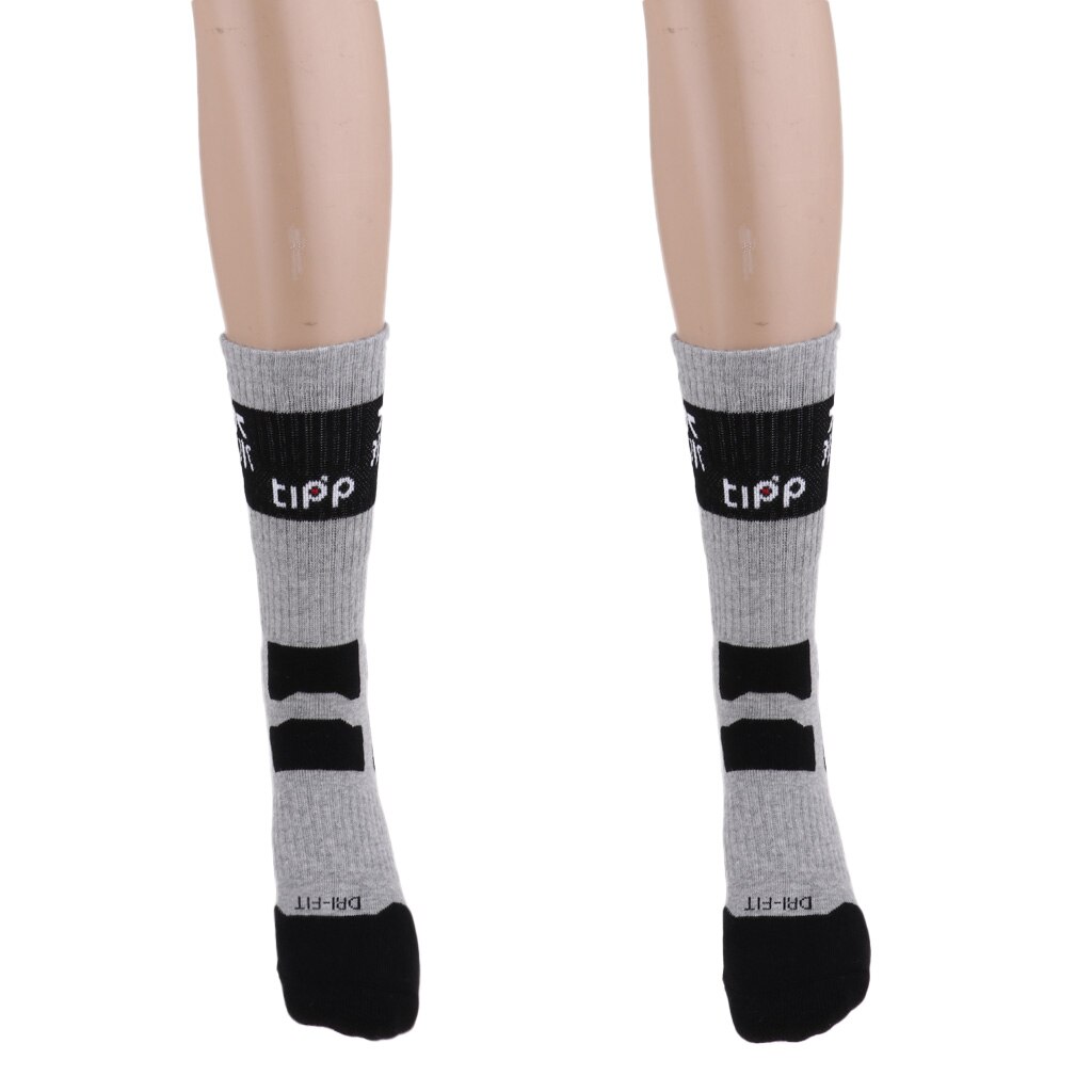 Men Women Cotton Skateboard Roller Skating Socks Comfortable Socks: gray L