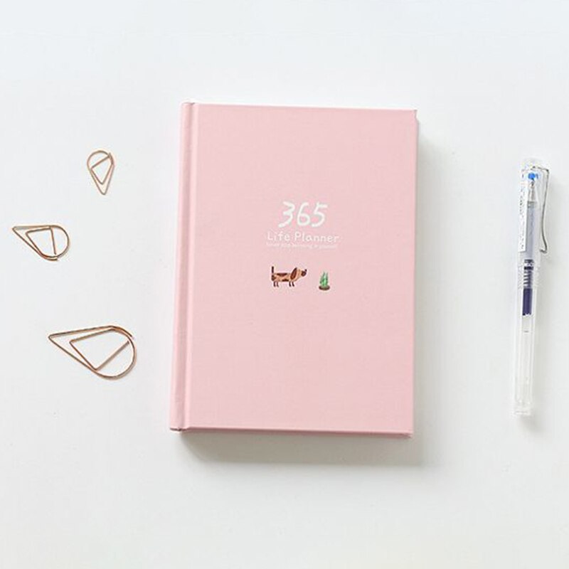 365 days Planner Notebook Yearly Agenda Inner Page illustration Daily Plan Journal Record Life Stationery papeleria: color-D