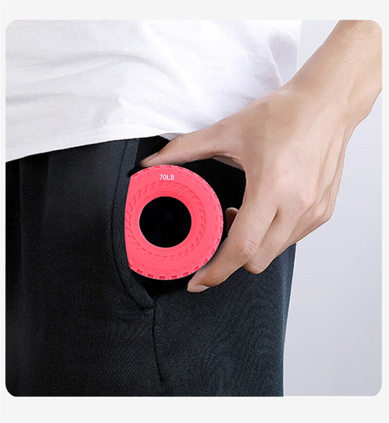 Silicone Portable Hand Grip Gripping Ring Carpal Expander Finger Trainer Grip Strength Rehabilitation Pow Stress Ring Ball