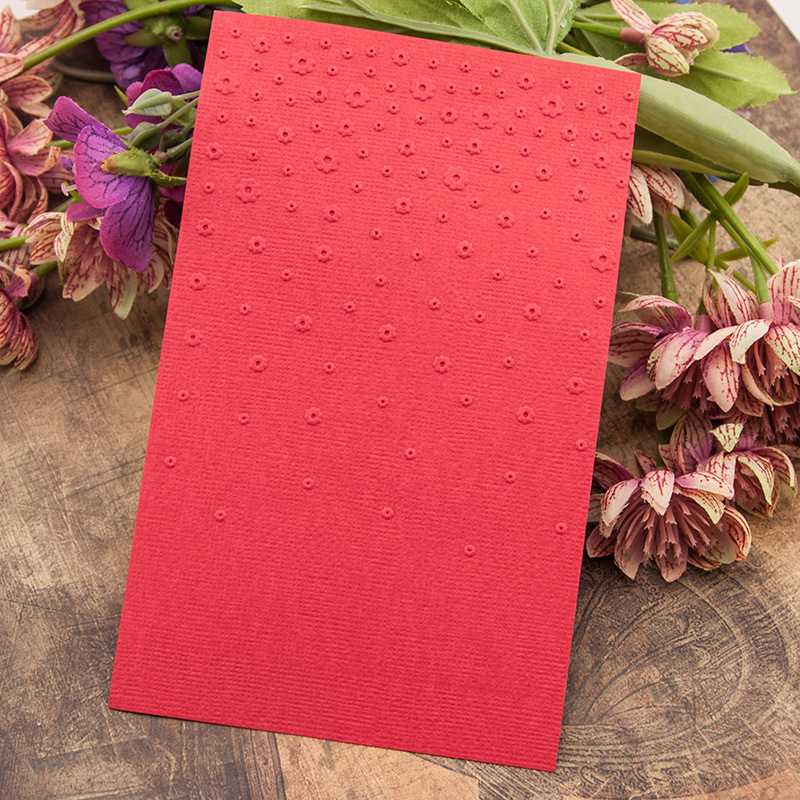 Small Dot Flower Plastic Embossing Folders Stencils Template Molds Scrapbooking Paper Crafts Cards Making DIY Photo Album Decor