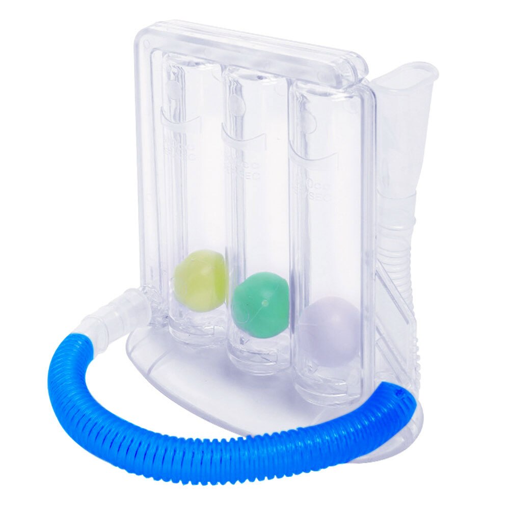 1 Pcs Ademen Trainer Drie-Bal Meter Spirometrie Trainer Longfunctie Sporter Revalidatie Training: Default Title