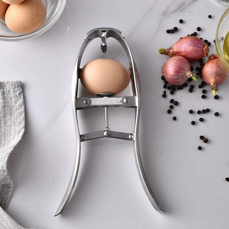 Portable Egg Shell Breaker Stainless Steel Multifunction Egg Cutter Kitchen Accessories Egg Stripper Gadget