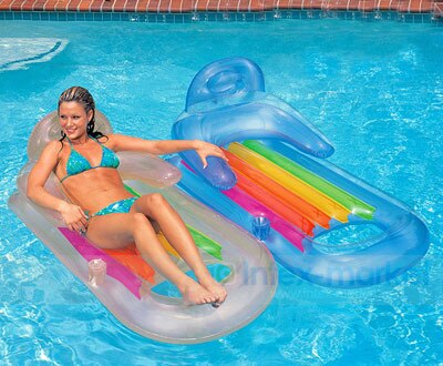 Water Floating Bed Recliner Swimming Inflatable Bed Adult Beach Float