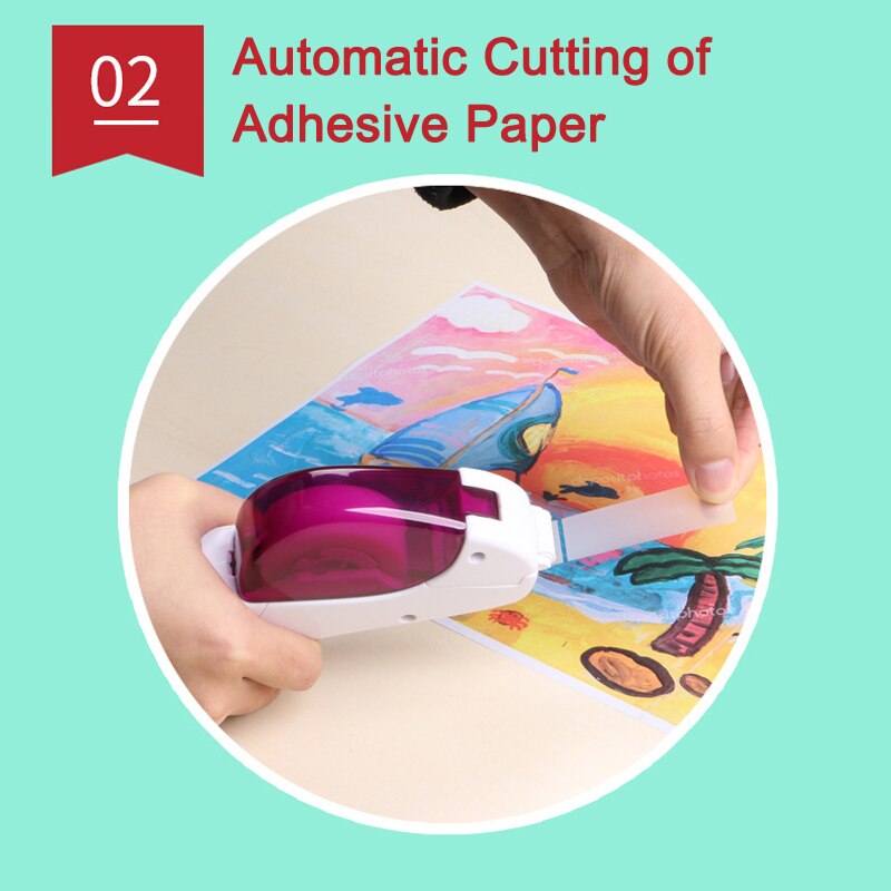 Automatic Tape Dispenser Handheld One Press Cutter for Wrapping Scrap Booking Sealing VDX99