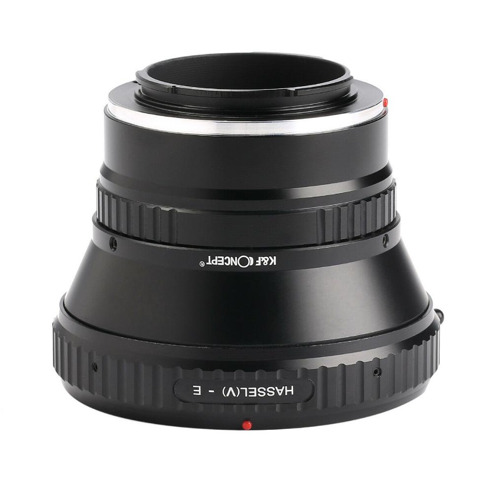 Adaptador de concepto K & F para Hasselblad V, lente de montaje para Sony E-mount Cámara NEX A7R2 A7R3 A7M3 A7M2 A9 a5000 a6000 a6500 a6300 a6400