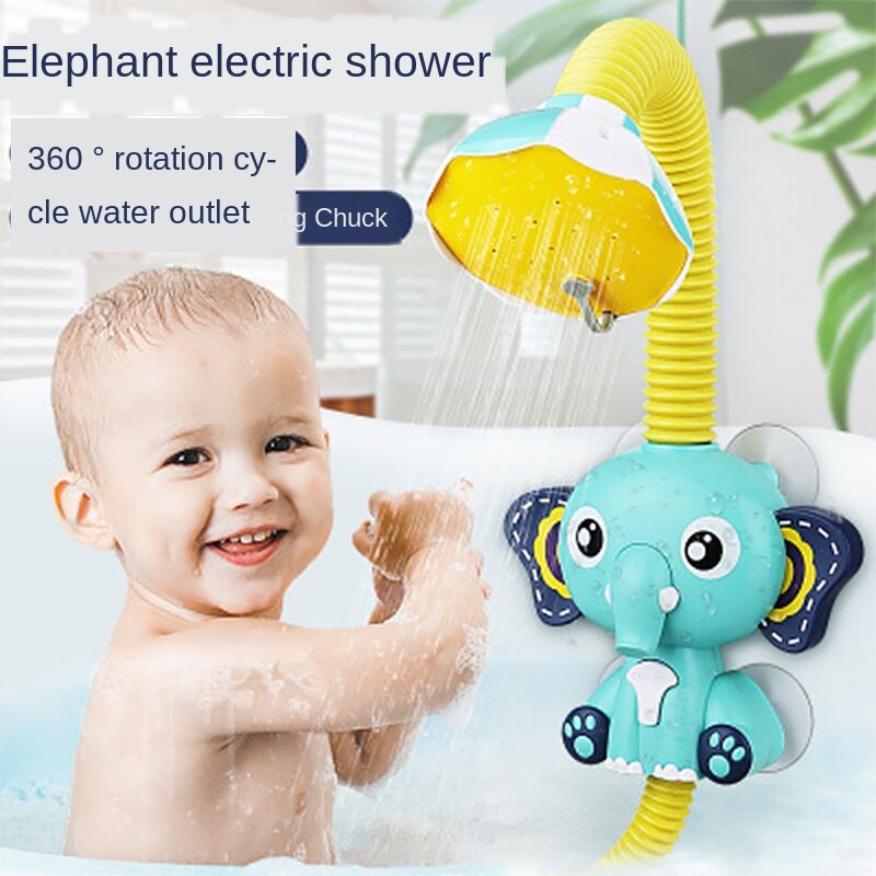 3Wbox Bad Speelgoed Kindje Water Game Olifant Model Kraan Douche Elektrische Waternevel Speelgoed Voor Kinderen Zwemmen Badkamer Baby speelgoed: Default Title