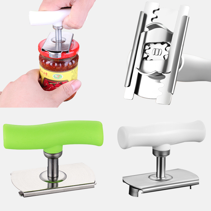 Adjustable Jar Opener Stainless Steel Lids off Jar Opener Bottle Opener Can Opener for can tin Kitchen Gadget tools