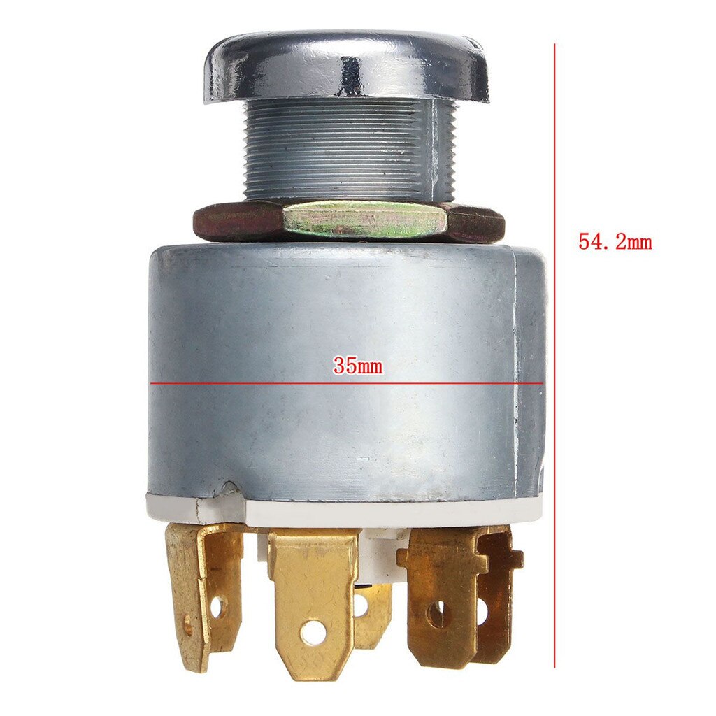 12V Contactslot + 2x Sleutels Auto Motor Boot Universal 4 Positie Contactslot Set Front Voor SPB501 Gat diameter 19Mm 1019