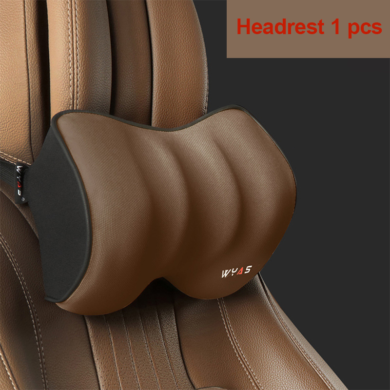 Car Lumbar Support Headrest Neck Pillow Support Universal Soft Neck Pillows Cushion Car Memory Foam Lumbar Pillow Back Support: Red