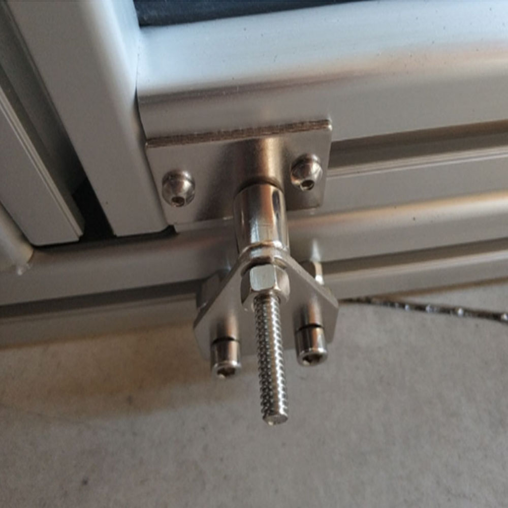 Perfil Triangular de aluminio con ventosa para puerta 30 40 con imán ajustable y correa de succión para puerta