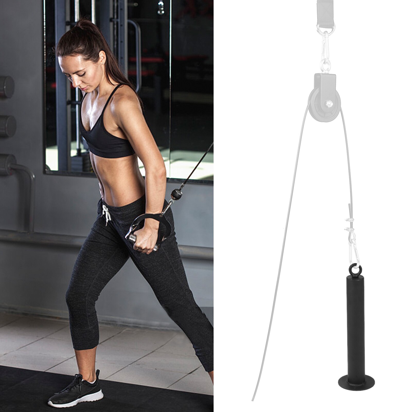 Loading Pin Pulley System Pulldown Pin Pulldown Attachment for Home Garage Gym Fitness Equipment