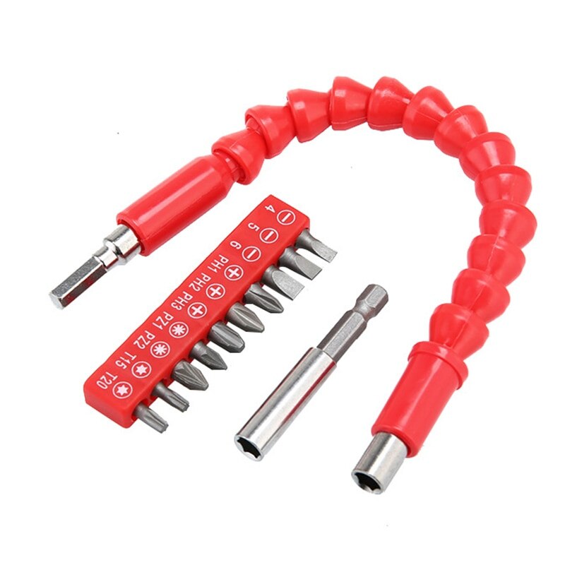 10Pcs Insert Bit Set Torx Flat Head Cross Electric Screwdriver Screws Head