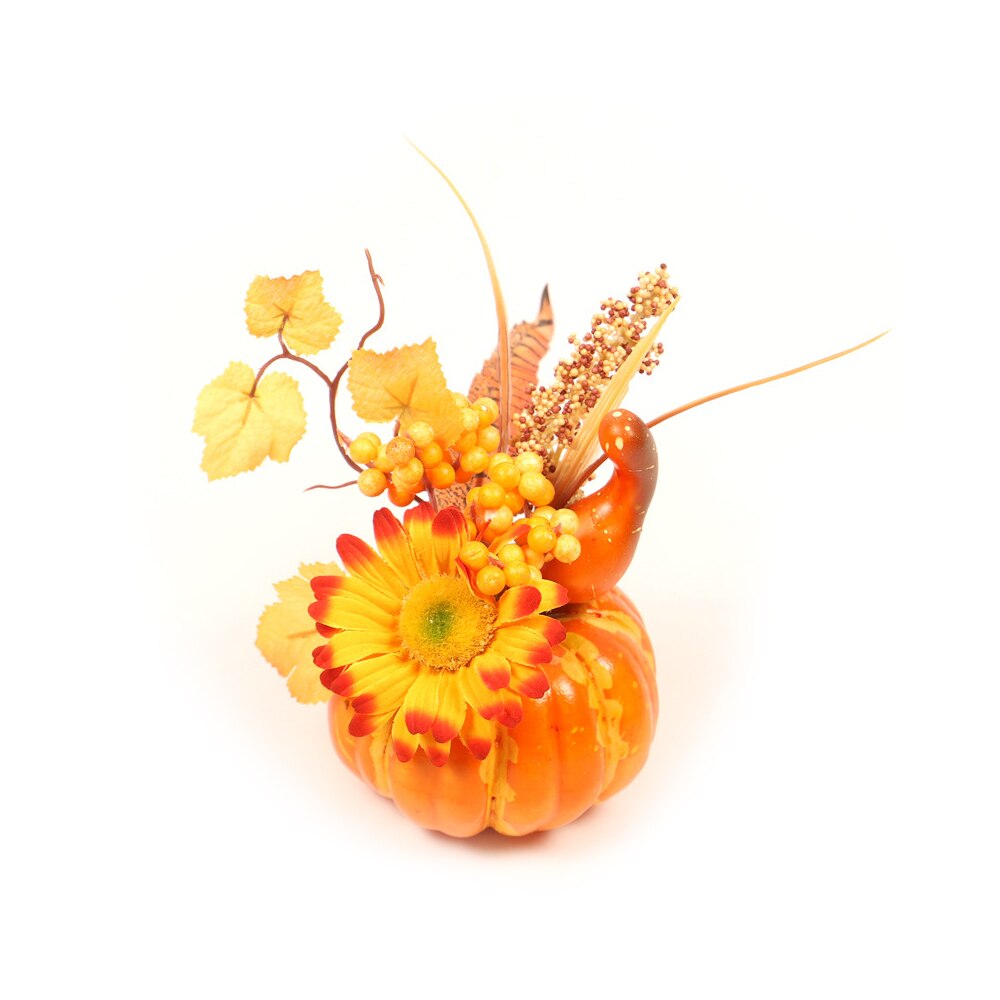 Artificial Pumpkins Maple Leaf Dried Flowers Pomegranate Table House Autumn Fall Harvest Thanksgiving Halloween Decoration: 02