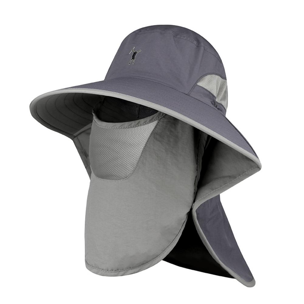 Vissen Zon Proof Waterdichte Hoed Cap Mannelijke Mannen Uv-bescherming Schaduw Visser Hoeden Super Dunne Sneldrogend Caps Voor Outdoor reizen: A