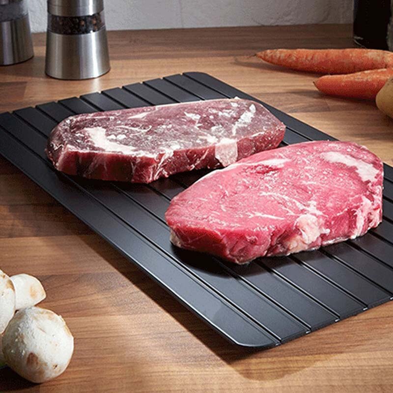 9 ganger effekt hurtig tining brett tine frossen mat kjøtt frukt hurtig tining tallerken bord tining husholdning kjøkken gadget