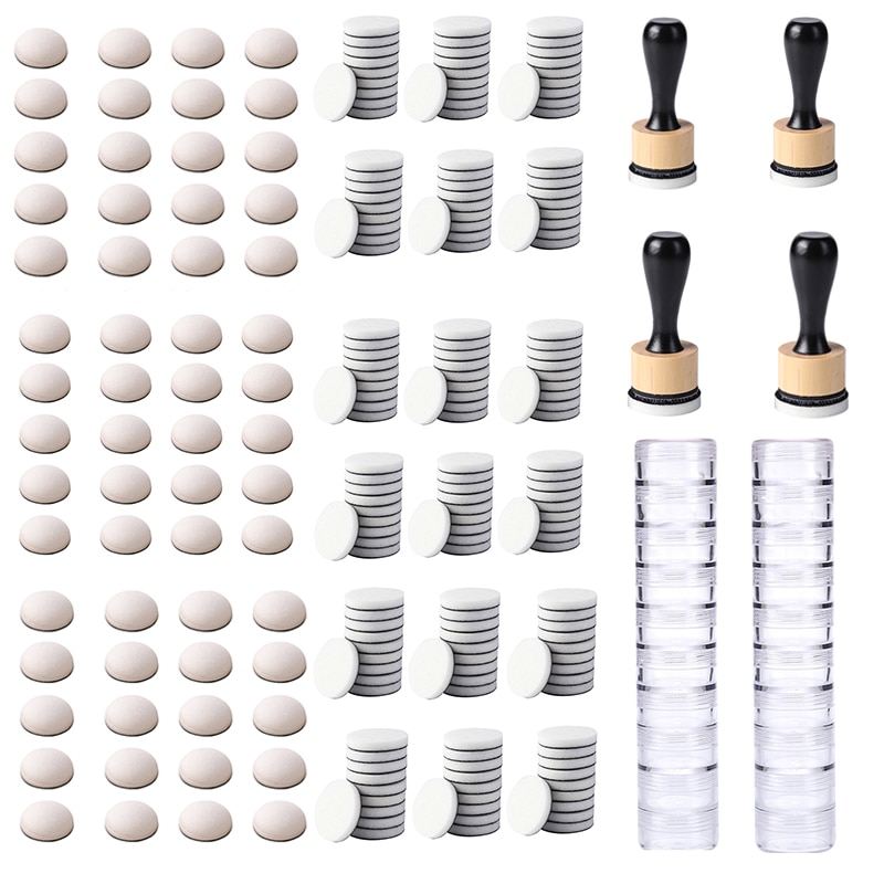 Atacado mini ferramenta de mistura de tinta plana/capazada recargas de espuma aplicadores de substituição frascos de armazenamento para scrapbooking ferramentas de carimbo