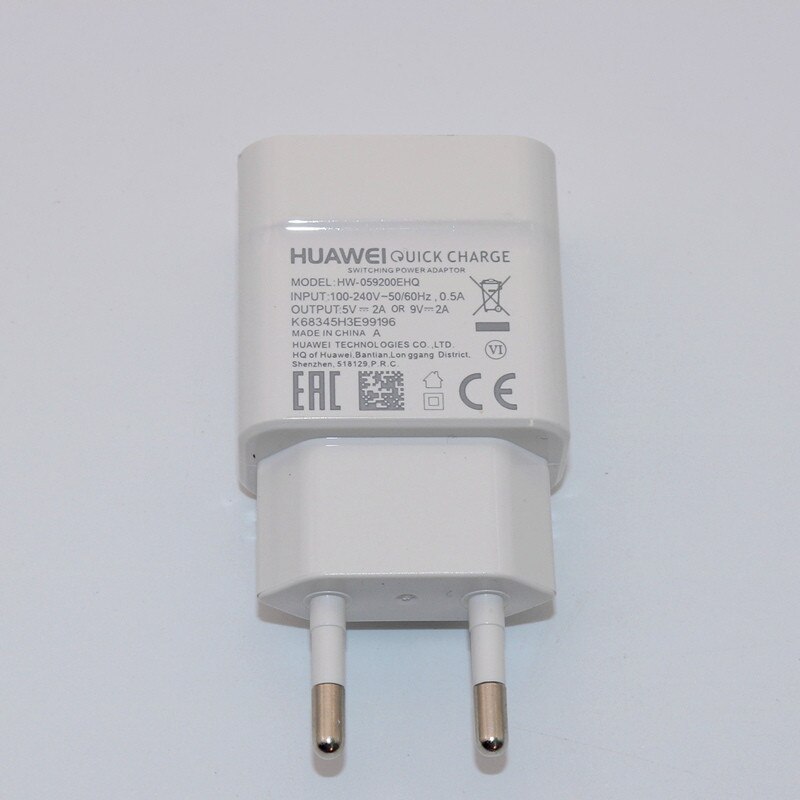 Huawei original laddare 5v/2a 9v/2a usb snabb laddning för huawei  p8 p9 plus lite honor 8 9 mate 10 nova 2 2i 3 3i original laddning: Endast 9 v 2a laddare